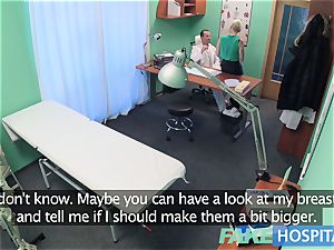 fake hospital Flirty tatted minx demands rapid fuckfest